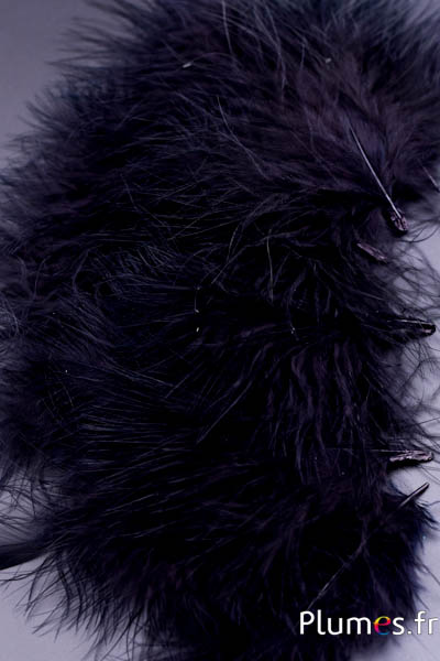 Dinde marabout - 8-12 cm - noir